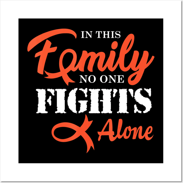 Leukemia Cancer Awareness Fight Cancer Ribbon Wall Art by mazurprop